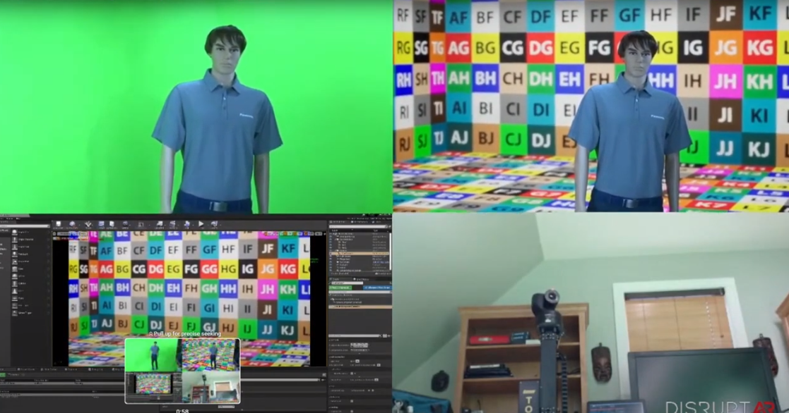 PTZ Camera Virtual Set with FreeD