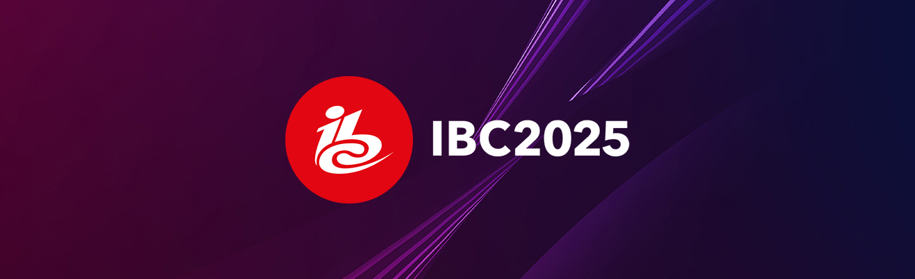 IBC 2025 logo on stylized background