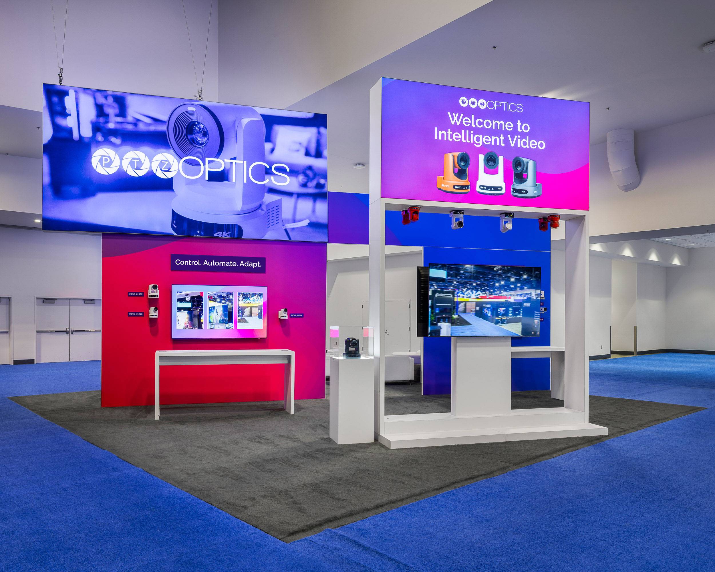 Rendering of PTZOptics booth for InfoComm